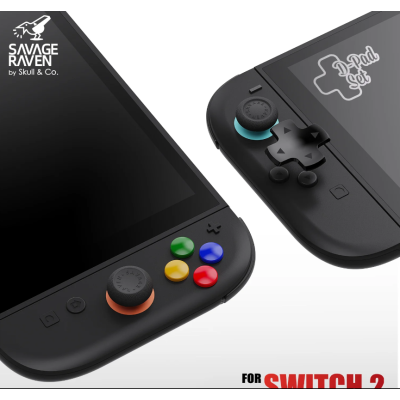 Switch 2 Joy-Con 搖杆帽/彩色按键帽/十字/圆形方向键